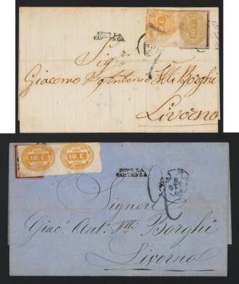 Poststück - Kirchenstaat 1864/1868 - 4 Briefe - Briefmarken