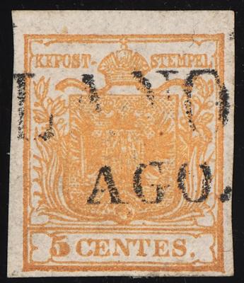 .gestempelt - Lombardei Nr. 1 BRAUNORANGE, - Briefmarken