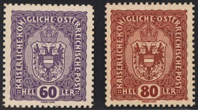 (*) - Österr. Nr. 196 P (60 Heller in Probefarbe violett), - Známky a pohlednice