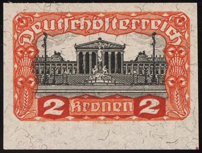 ** - Österr. Nr. 284U (2 Kr. Parlament - Stamps and postcards