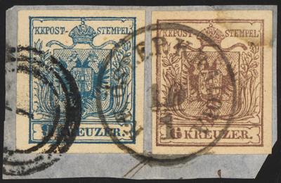 Briefstück - Österr. Ausg. 1850 - "K. K.ÖST. FP. KRAJOVA - Stamps and postcards