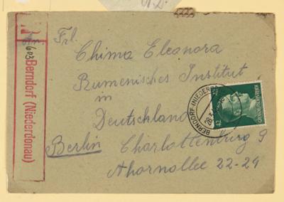 Poststück - 4 rare Einschreibebriefe aus BERNDORF, - Stamps and postcards