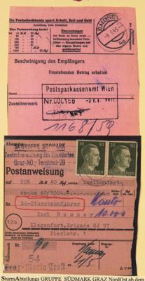 Poststück - Grazer Postanweisungen - Francobolli e cartoline