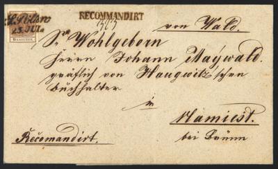 Poststück - Österr. Ausg. 1850 - Nr. 4M - Známky a pohlednice