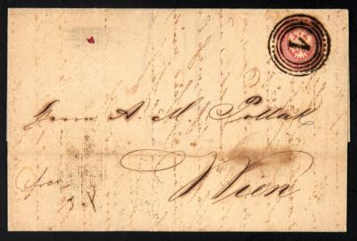 Poststück - Österr. Ausg. 1863/64 - 4 Kreis - Briefmarken
