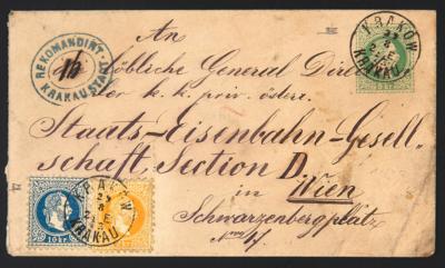 Poststück - Österr. Ausg. 1867 - 3 Kr. Ganzsachen - Známky a pohlednice
