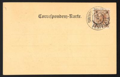 Poststück - Österr. Monarchie - Sonderstempel "Sandhof - Passeier - Festplatz" aus 1899auf ungelaufener AK, - Briefmarken