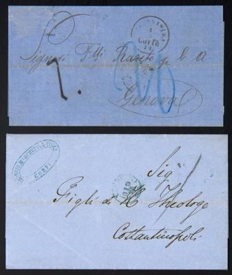 Poststück - Österr. Post in d. Levante - Briefmarken