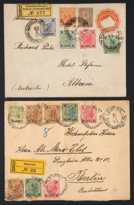 Poststück - Österr. Post in d. Levante - Známky a pohlednice