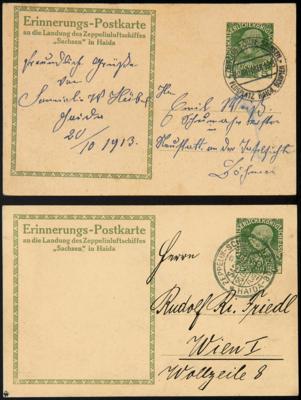 Poststück - Österr. - Zeppelinpost Österr. Monarchie - Zeppelinluftschiff "Sachsen in Haida", - Briefmarken