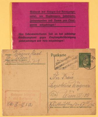 Poststück - Österreich 1945 Sammlung Belege + Material zur Rechtssprechung und deren Umbruch, - Stamps and postcards