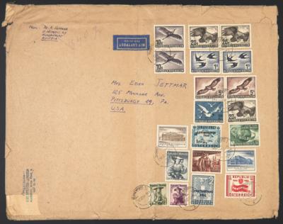 Poststück - Partie Poststücke Ausg. Flug 1950/53, - Briefmarken