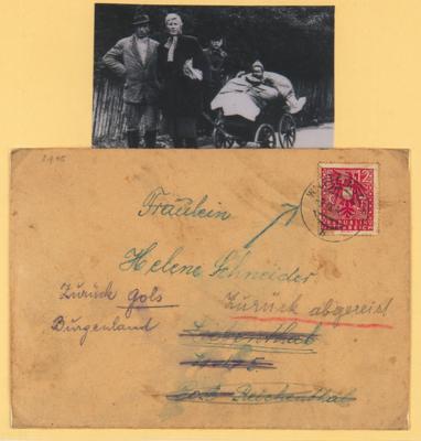 Poststück - Partie vowiegend Flüchtlingspost 1945 aus Albrechtsberg, - Briefmarken
