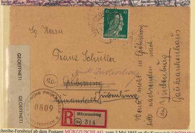 Poststück - Steiermark 1945 Einschreibebrief - Briefmarken
