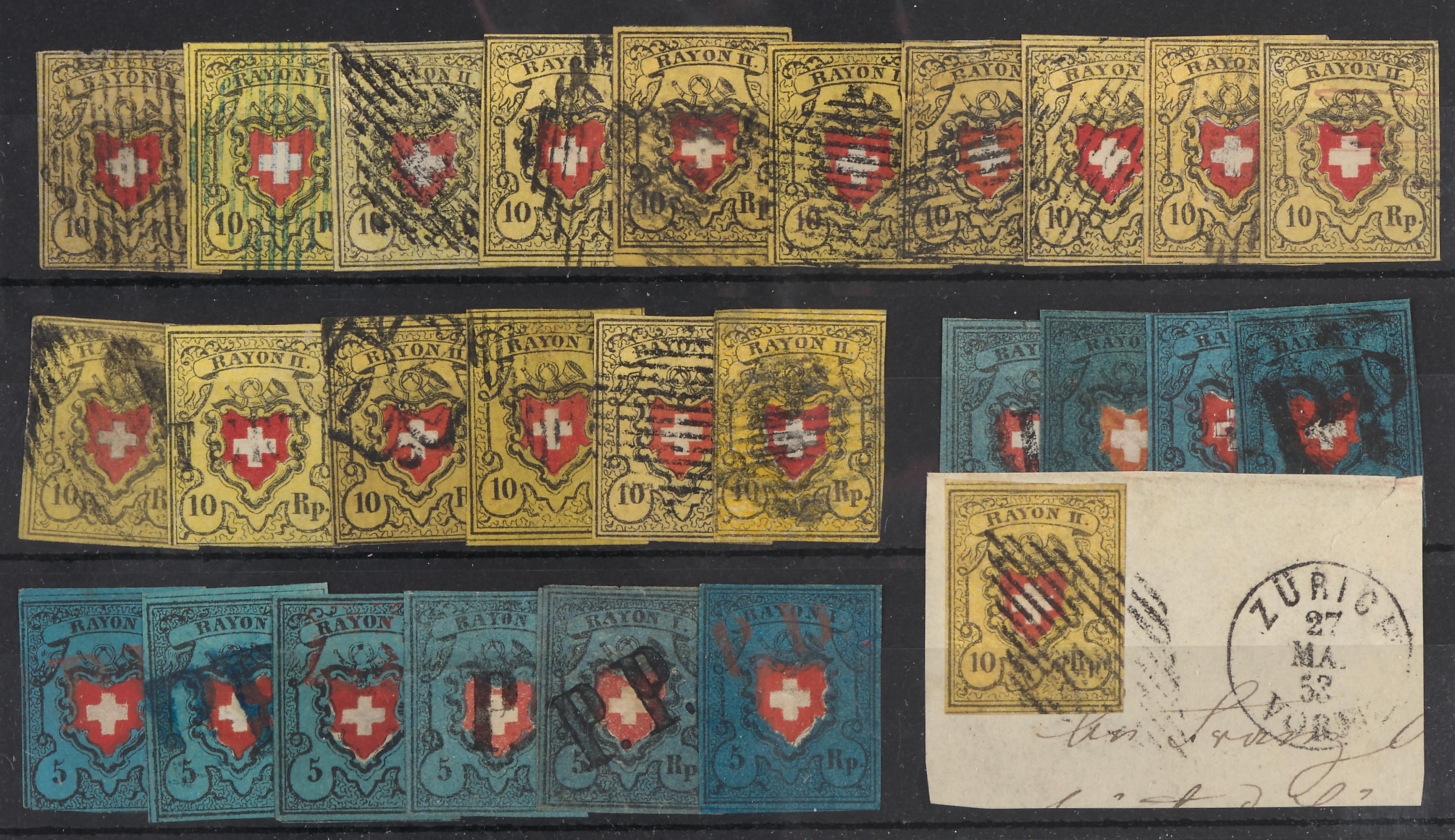 gestempelt/*/**/(*) - Sehr reichh. Lagerbestand Schweiz ca. 1850/1960 tls.  vielfach gesteckt, - Briefmarken 2023/12/14 - Starting bid: EUR 4,000 -  Dorotheum
