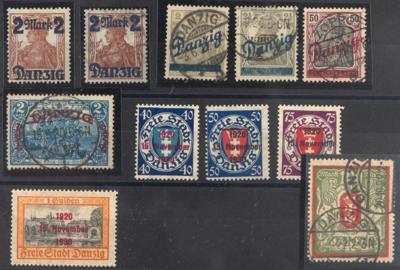 .gestempelt/*/**/Briefstück - Sammlung Danzig u.a. mit Nr. 22b, - Briefmarken