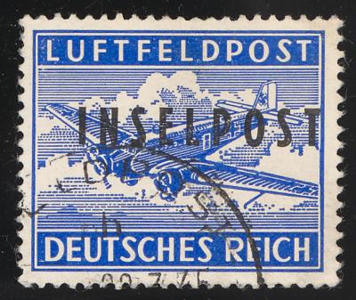 .gestempelt - D. Feldpost Nr. 8A (Rhodos) mit Teilabschlag des Feldpst - Normstempels UB "b" vom 22.3. 1945, - Stamps