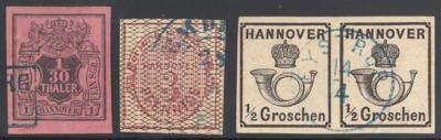 .gestempelt - Hannover Nr.3 b, - Známky
