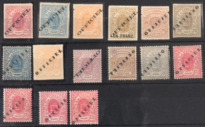 */** - Sammlung Dienstmarken Luxemburg ab 1875, - Francobolli