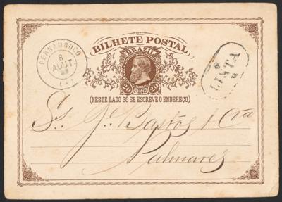 Poststück - Brasilien - Partie Ganzsachen - Postkarten der Ausg. Dom Pedro II 1881/1884, - Známky