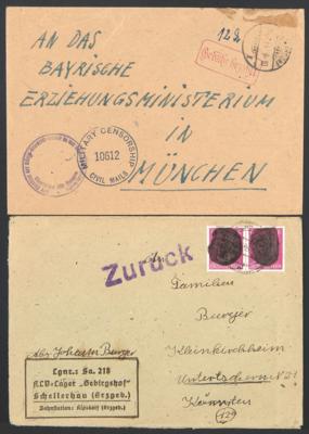 Poststück - Kinderlandverschickung/ Ende bzw. deren Rückführung nach Kriegsende, - Známky