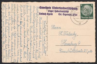 Poststück - Kinderlandverschickung in Oberbayern u.a. Dienstpost,3 Elternbriefe "Hochland", - Briefmarken