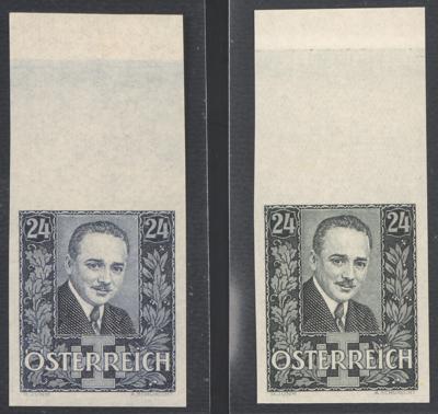 ** - Österr. Nr. 589/590 U (24 Gr. Dollfuß), - Stamps