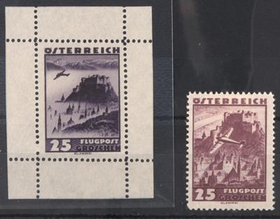 (*) - Österr. Nr. 602 P IV (25 Gr. Flug 1935), - Stamps