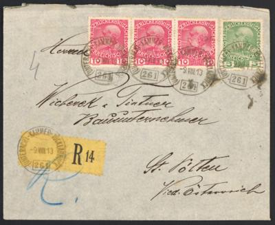 gestempelt - Österr. Monarchie - Ausg. 1908 - REKOMMANDIERTE - Stamps