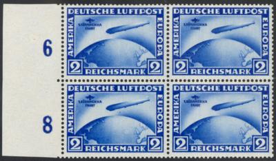 ** - D.Reich Nr. 438Y und 439X (Südamerikafahrt) je im VIERERBLOCK, - Briefmarken