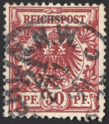 .gestempelt - D.Reich Spez. Nr. 50 aa (braunkarmin), - Známky