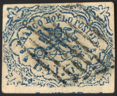 .gestempelt - Kirchenstaat Nr. 10II (50Bajocchi dunkelblau, - Briefmarken