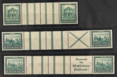 **/*/gestempelt - Reichh. Partie Zusammendrucke D.Reich ab Germania - Ausg., - Briefmarken