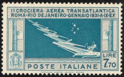 ** - Italien Flug Nr. 361 (Geschwaderflug - Briefmarken