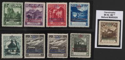 ** - Liechtenstein Dienstmarken Nr. 1 B/4 B, - Stamps