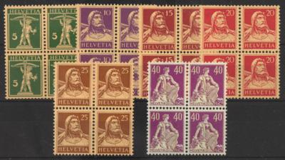 ** - Schweiz Nr. 201z - 204z -205z - 206z - 207z sowie 208y, - Briefmarken