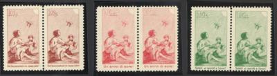 ** - Schweiz Nr. I/III (Pro Juventute - Vorläufer 1912) im waagrechten Paar, - Briefmarken