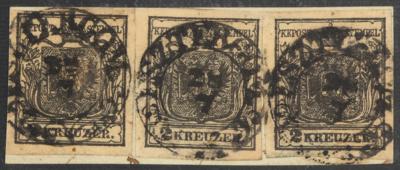 Briefstück - Österr. Ausg. 1850 - Doppelkreis - Zierstempel "ESZTERGON 28/7", - Briefmarken