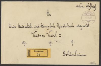 Poststück - Österr. Monarchie 1918 - Rekommandierter - Stamps