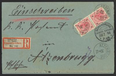 Poststück - Österr. Monarchie - Interess. Partie Poststücke NÖ mit Kaiserkopf - Frankaturen, - Briefmarken