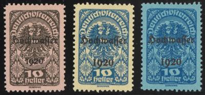(*) - Österr. 1921 - 10 Heller aus der Hochwasserserie (ANK Nr. 341 P) Farbprobe in Dnkelbraun, - Stamps
