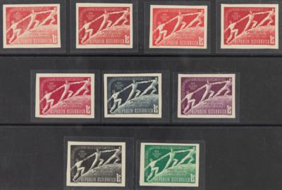 ** - Österr. Nr. 1027 UF I - UF VI (Gewerkschaften), - Stamps