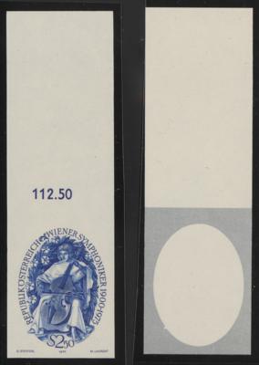 ** - Österr. Nr. 1515Ph - 2 UNGEZÄHNTE - Briefmarken
