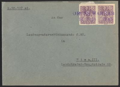 Poststück - Österr. 1945 - 3 Stempelprovisorien - Gross Harras vom 11.9. 1945, - Stamps