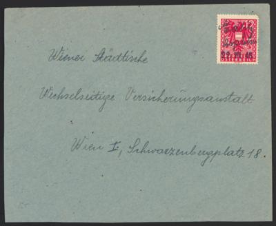 Poststück - Österr. 1945 - Stempelprovisorium - Známky