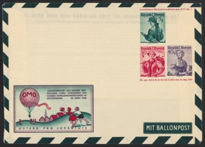 Poststück - Österr. II. Rep. - Ballonpost - Briefmarken