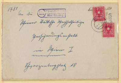 Poststück - Seltenes postalisches - Stamps