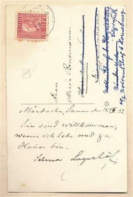 Lagerlöf, Selma, - Autographen