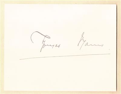 Mann, Thomas, - Autographen
