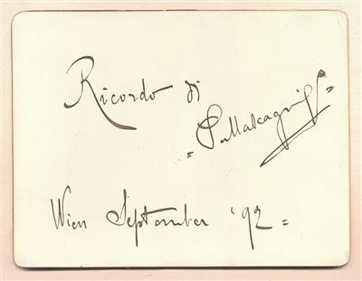 Mascagni, Pietro, - Autographen